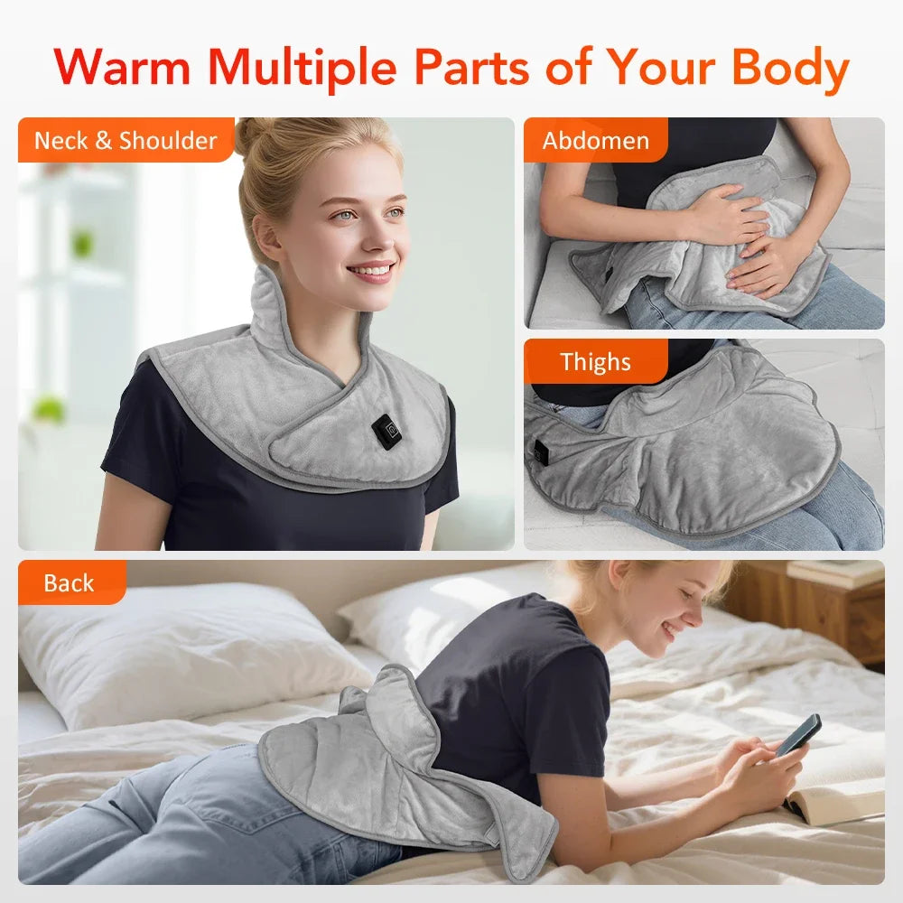 Microwavable Neck & Shoulder Heat Wrap – Stress Relief